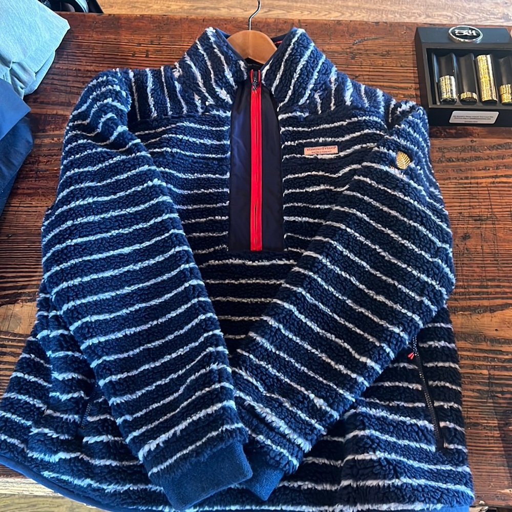 Vineyard Vines Blue and White Stripe Shep Shirt NWOT